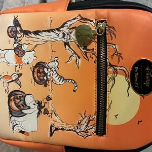 Disney Orange Halloween Backpack with Characters